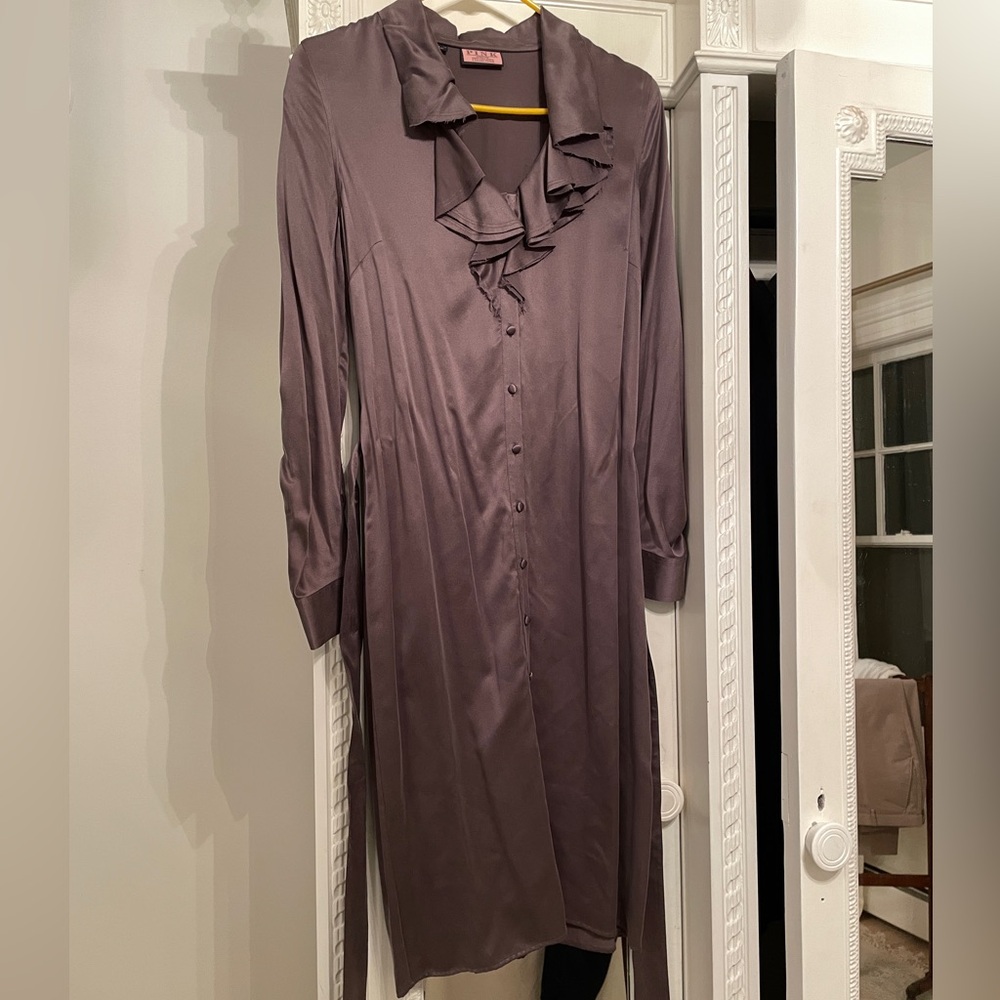 The quiet luxury, elegant & stylish Thomas Pink silk shirt dress  (US 4 / UK 2)